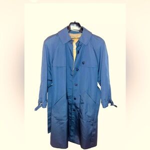 Classic Blue Trench Coat